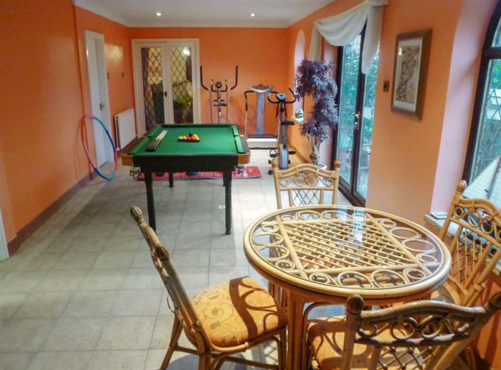Gym and pool room at Lambourne House in Skegness, Lincolnshire
