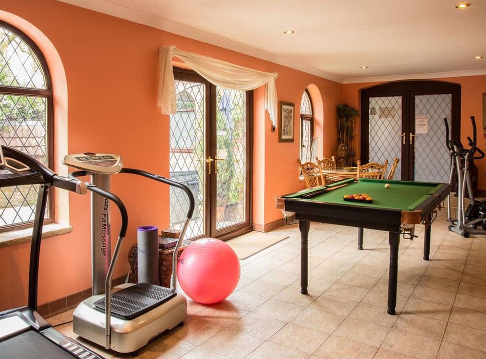 Shared gym facilities at Lambourne House in Skegness, Lincolnshire
