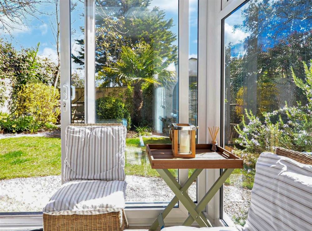 Conservatory at Lamorran Lodge in St Mawes, Cornwall