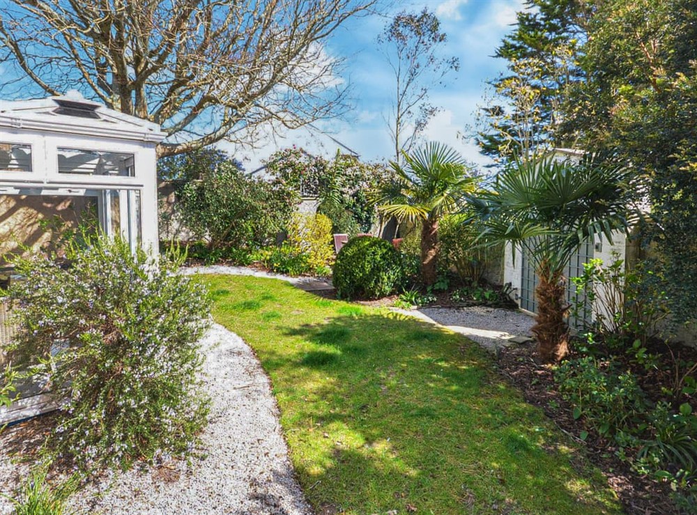 Garden and grounds at Lamorran Lodge in St Mawes, Cornwall