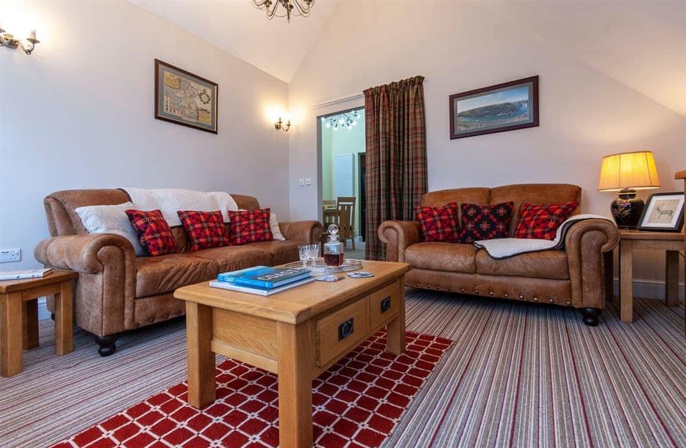 The living area at Lan Lofft in St David’s, Pembrokeshire, Dyfed