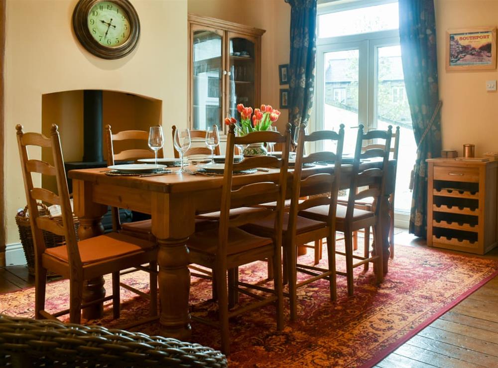 Dining room at Lancashire and Yorkshire Cottage in Hellifield, near Skipton, North Yorkshire