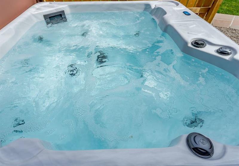 Hot tub at Landal Rockingham Forest in Wansford, Northamptonshire