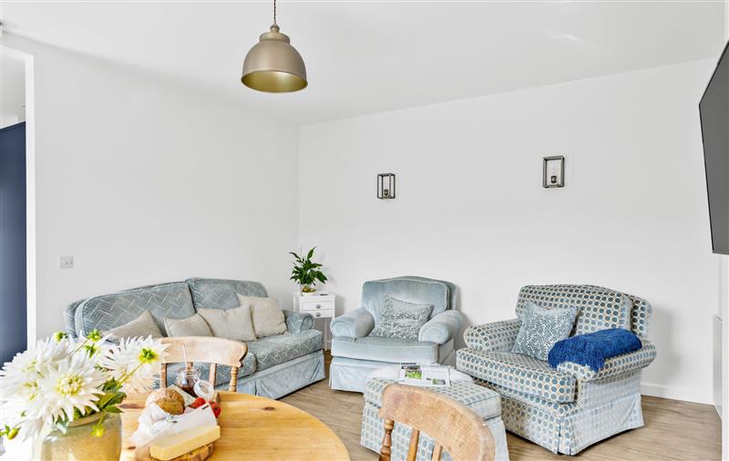 This is the living room at Landau Apartment, Devon