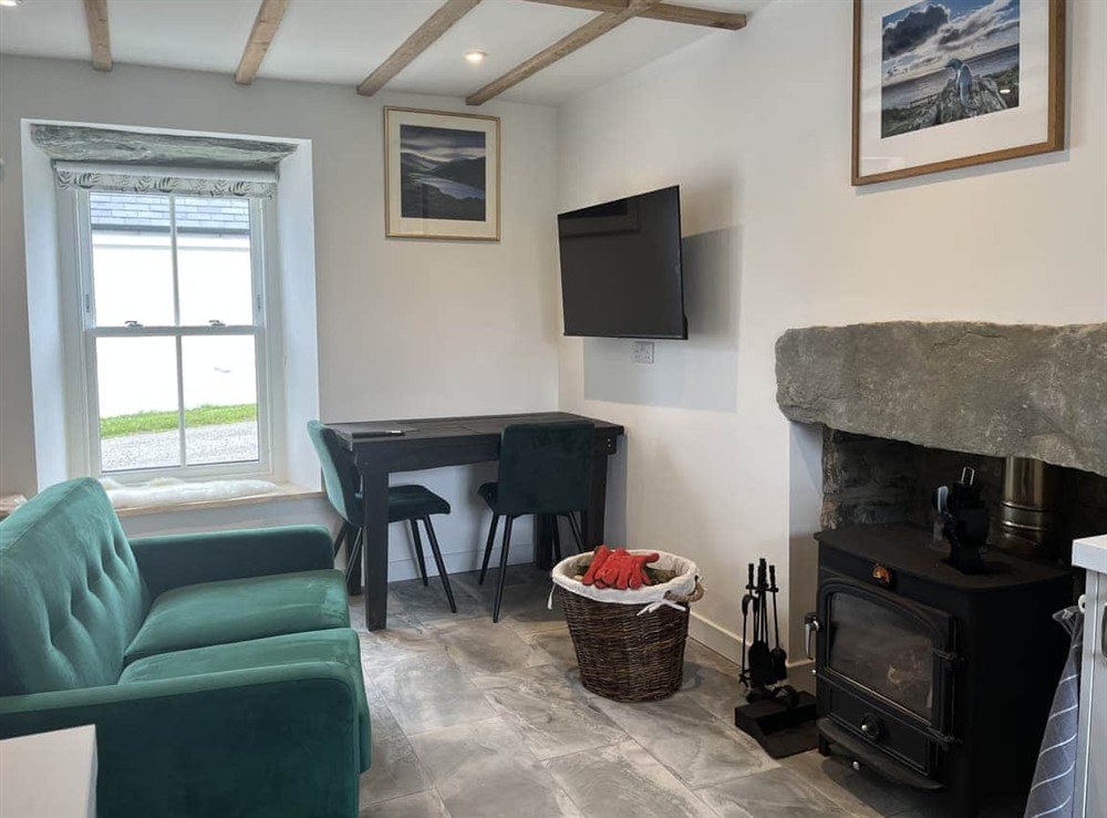 Living area at Landberrick Farm Bothy in Whauphill, Wigtownshire