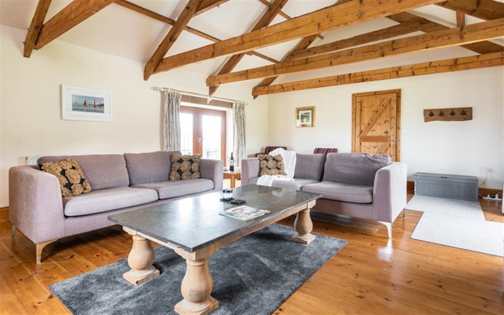 Enjoy the living room at Landgreek Barn in Polperro