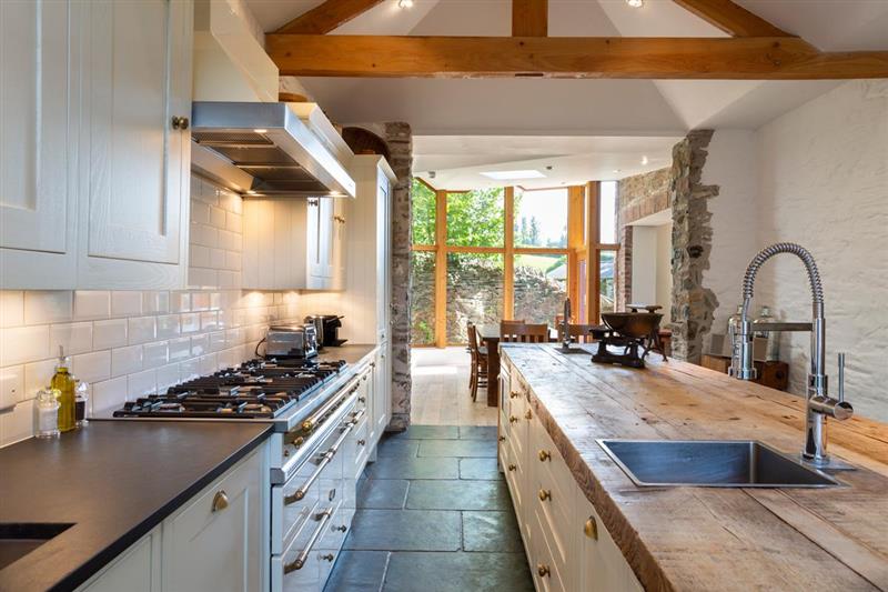 The kitchen at Landscove House & Barns, Newton Abbot, Devon