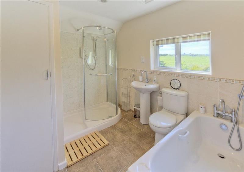 This is the bathroom at Lane End, Abersoch