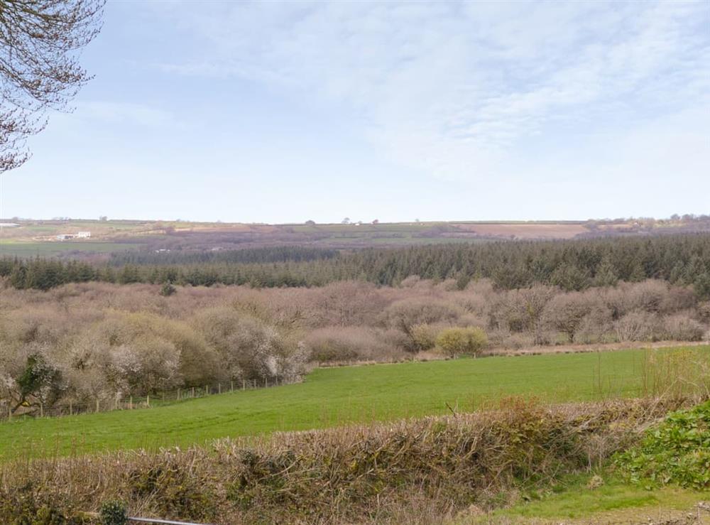 Beautiful views over the surrounding countryside at Lane End Loft, 