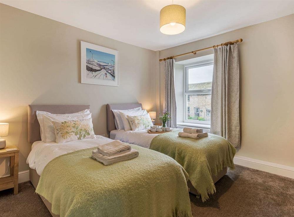 Twin bedroom at Lane Ends Cottage in Disley, near Macclesfield, Cheshire