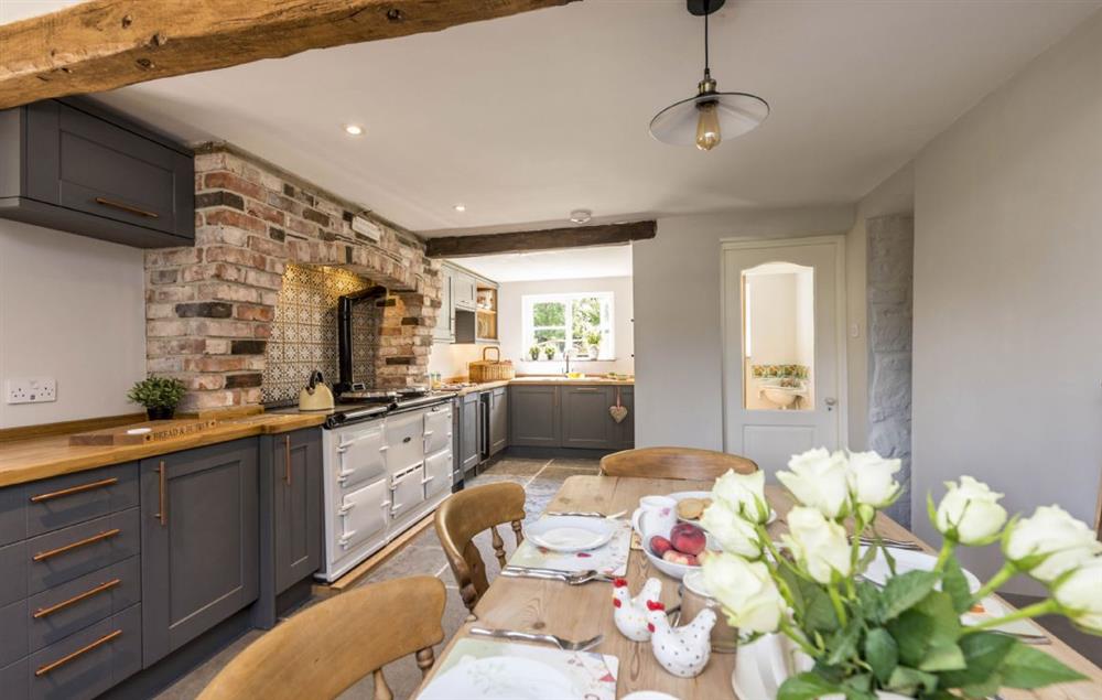 Kitchen and dining room at Lanes End, Lower Wraxall