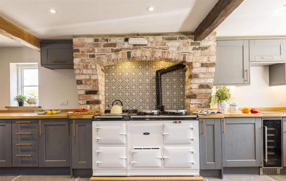 Kitchen with Aga at Lanes End, Lower Wraxall