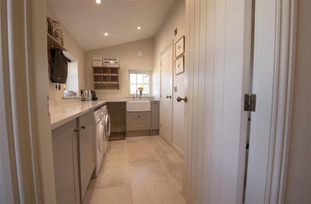 Lanesfoot Farm, Yorkshire: Utility room with access to a ground floor cloakroom at Lanesfoot Farm, Harrogate