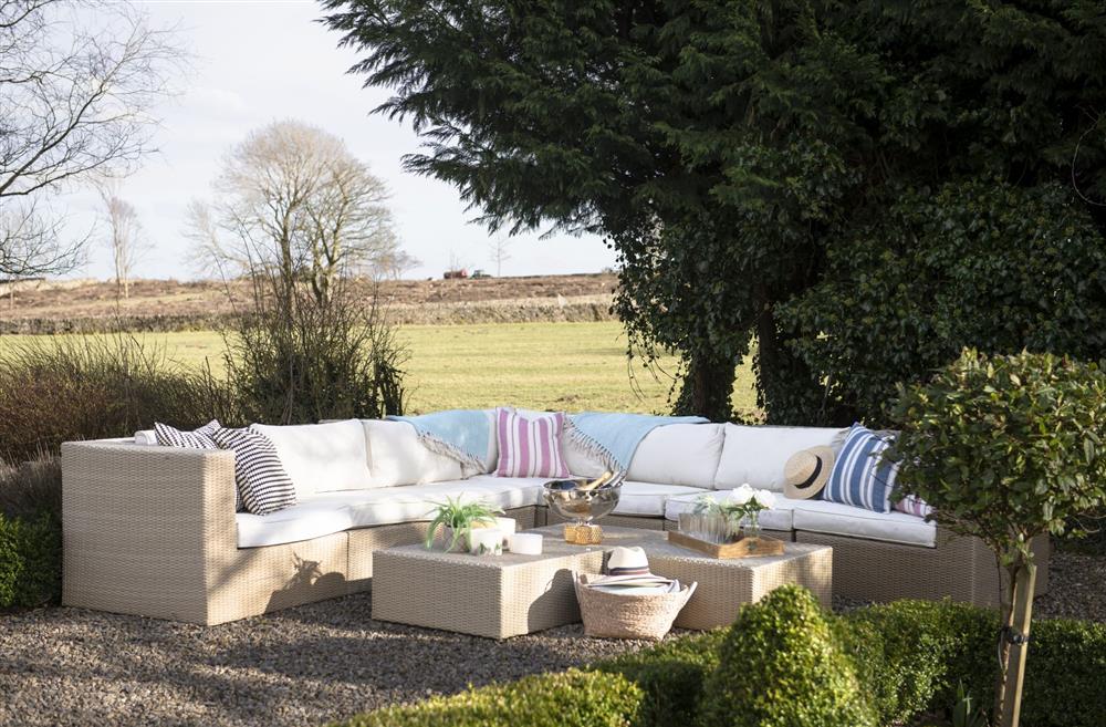 Stunning views from the outside seating area at Lanesfoot Farm, Harrogate