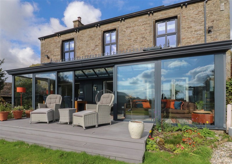 The patio in Langcliffe House at Langcliffe House, Kettlewell