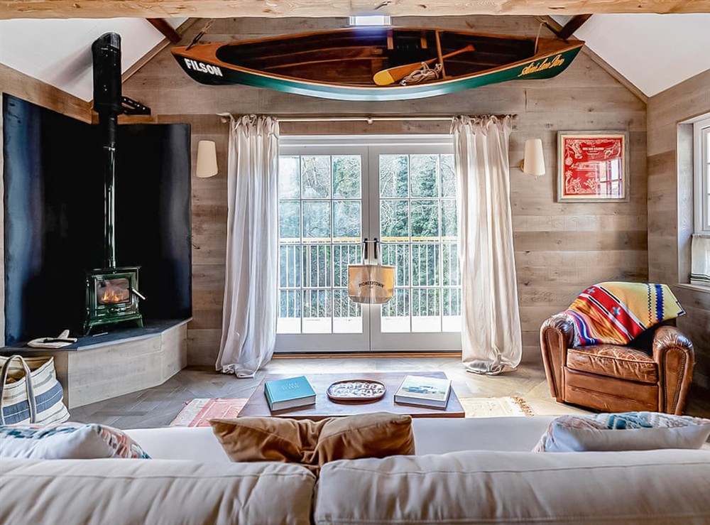 Living area at Palm Lodge, 
