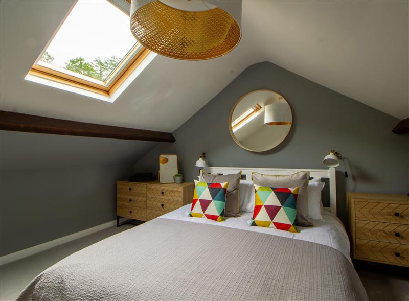 One of the bedrooms at Langdale Boulders, Chapel Stile