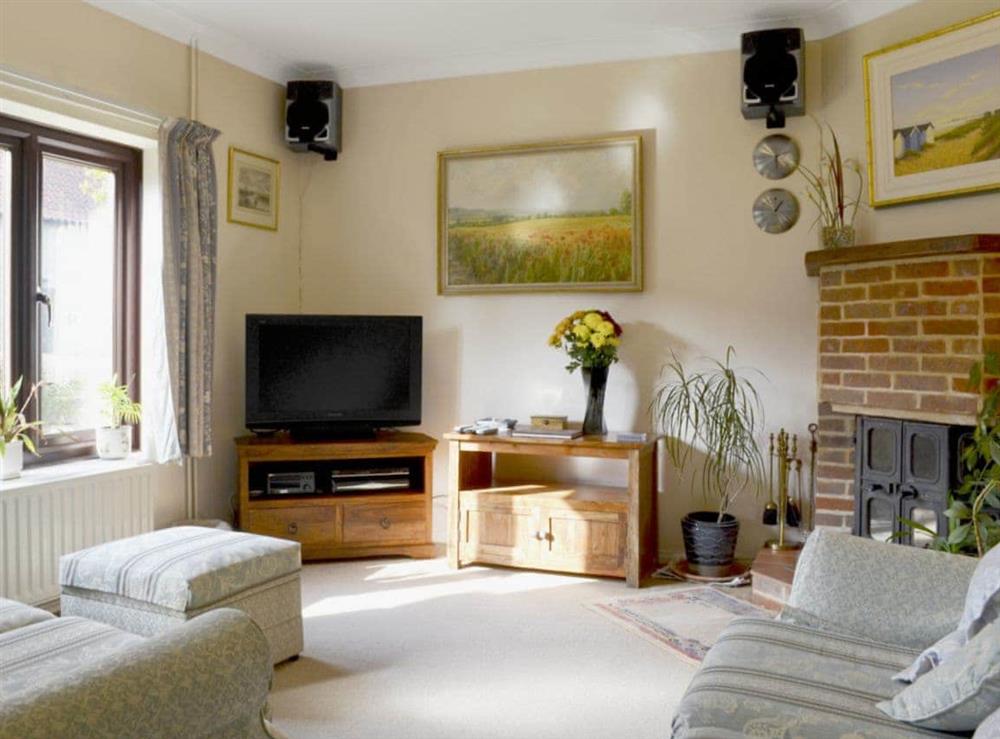 Living room at Langford Cottage in Ringstead, near Hunstanton, Norfolk