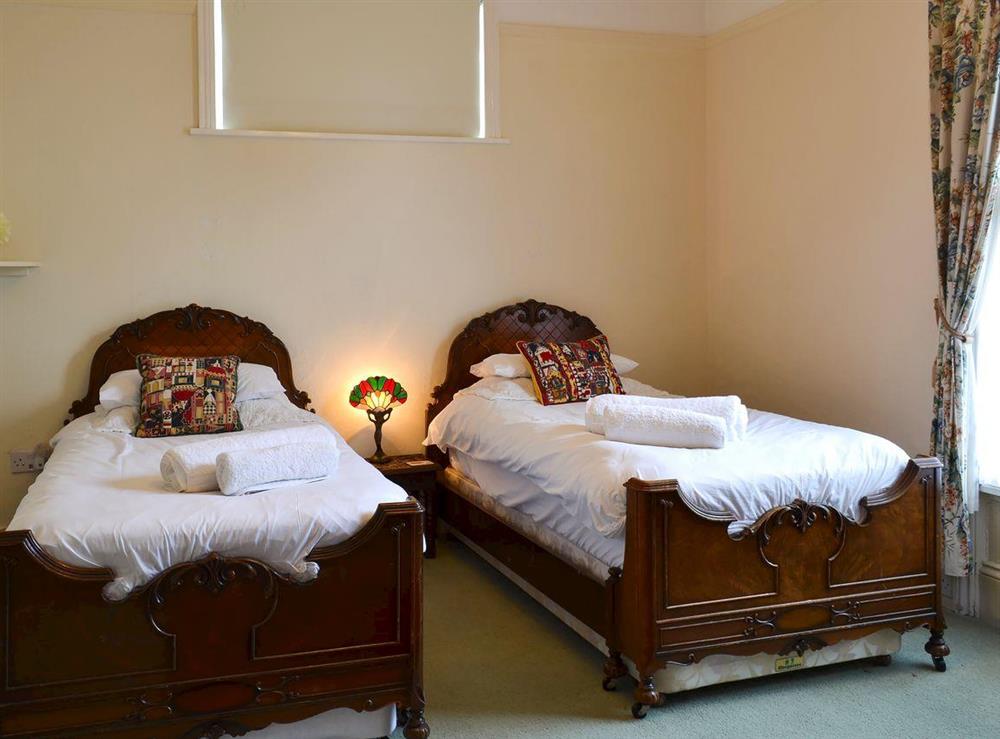 Twin bedroom at Langford Villa in Filey, North Yorkshire