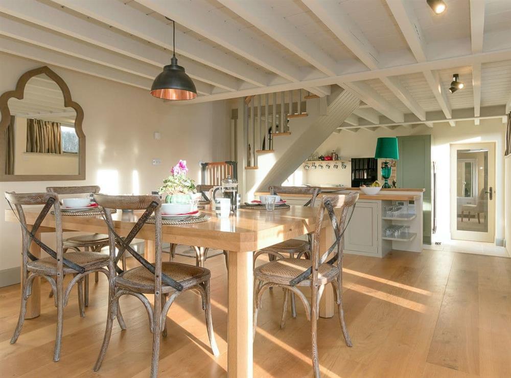 Light and airy dining area at Wills Barn, 