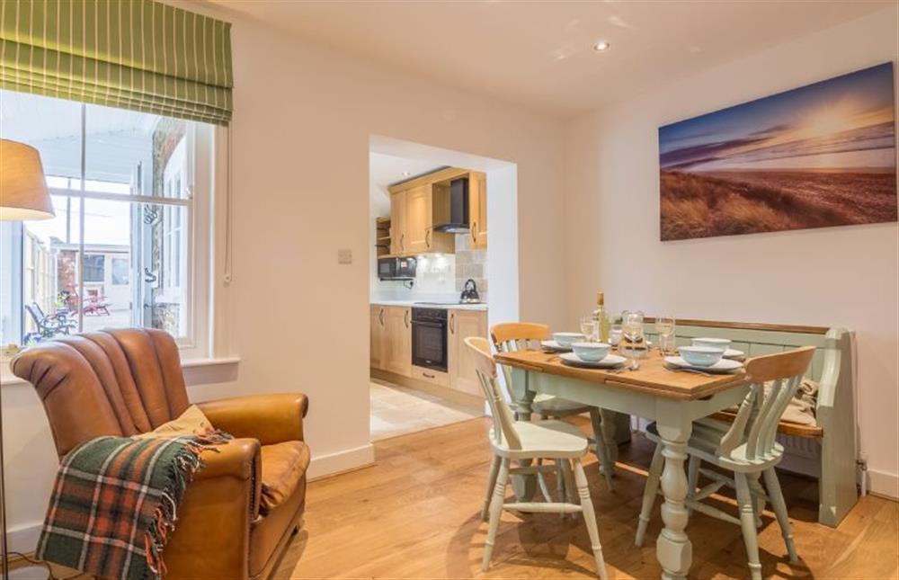 Langleyfts Cottage: Dining room with seating for 4  at Langleys Cottage, Heacham near Kings Lynn