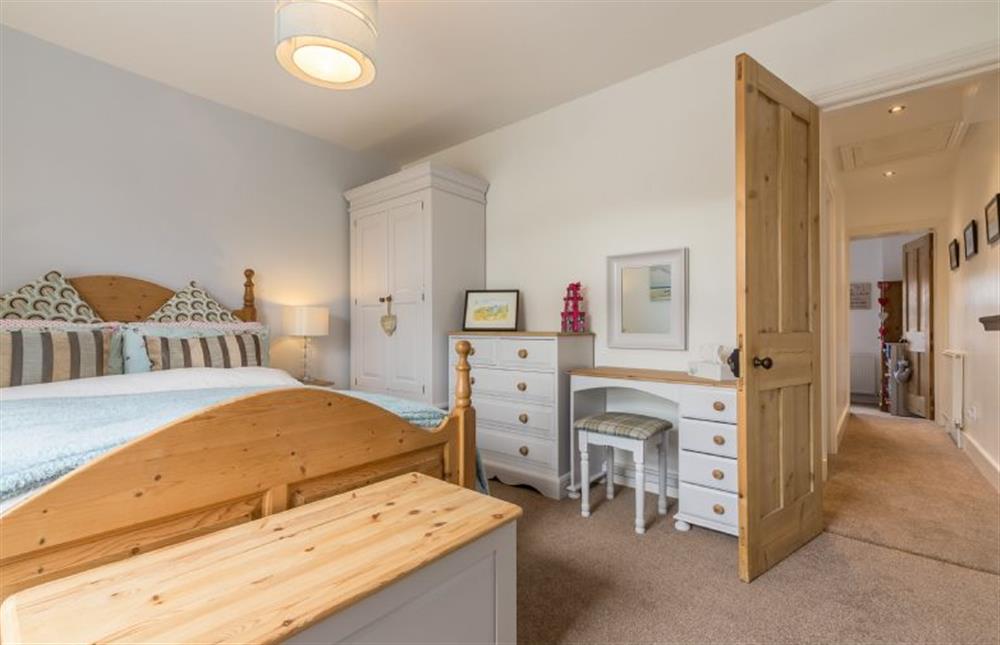 Langleyfts Cottage: double bedroom with a double bed and plenty of storage at Langleys Cottage, Heacham near Kings Lynn