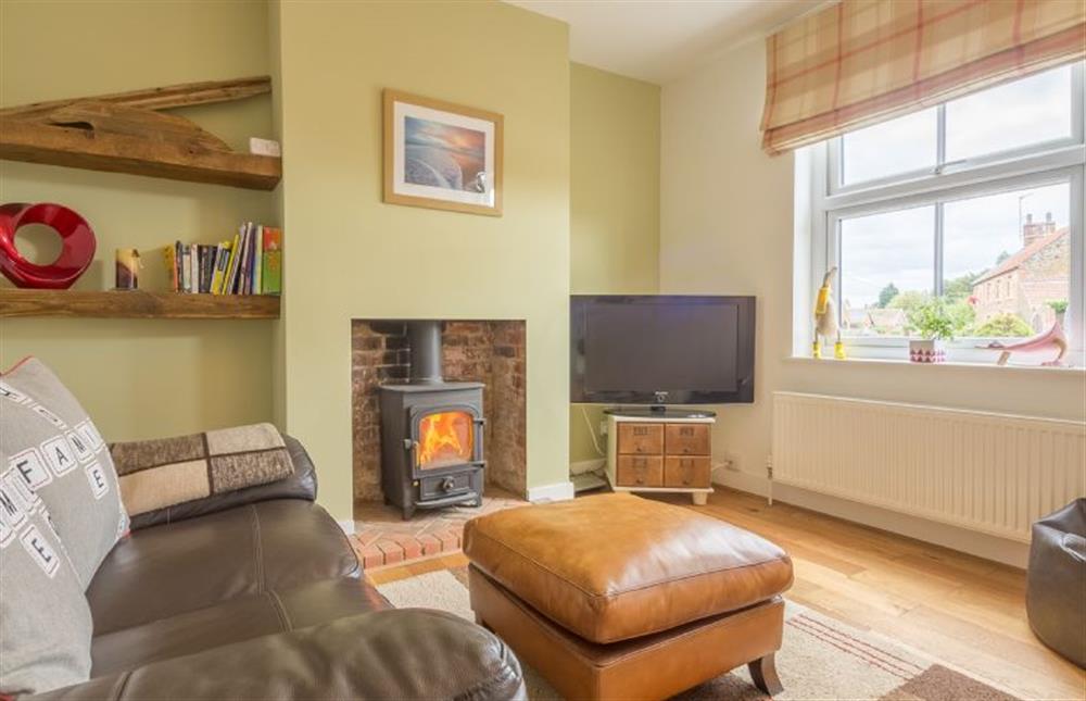 Langleyfts Cottage:  Sitting room with a wood burning stove and plenty of comfy seating for 4