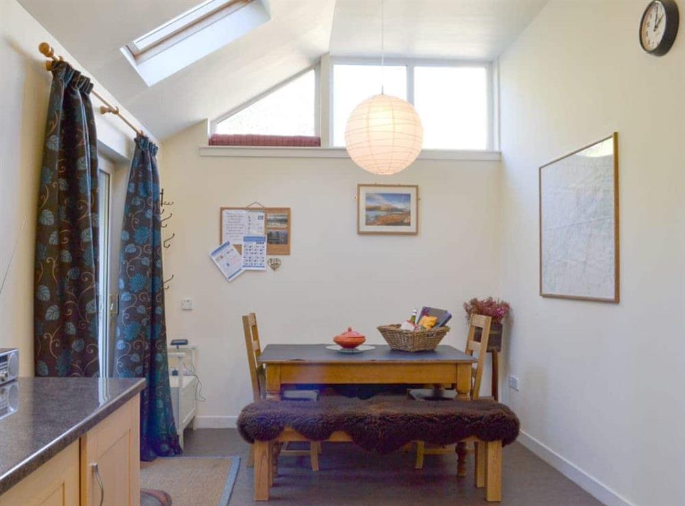 Light and airy dining area at Langside in Kingussie, Highland