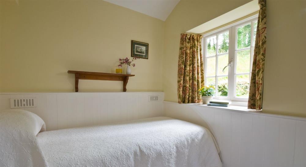 A single bedroom at Lansallos Old House in Looe, Cornwall