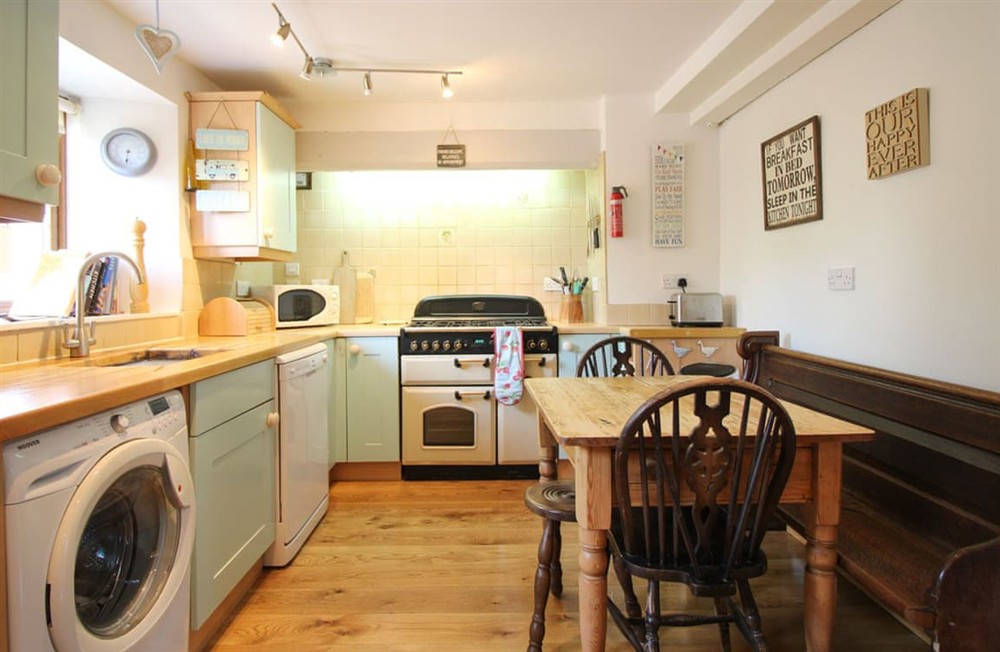 Kitchen area at Lansant-An-Vre in St Breock, near Wadebridge, Cornwall