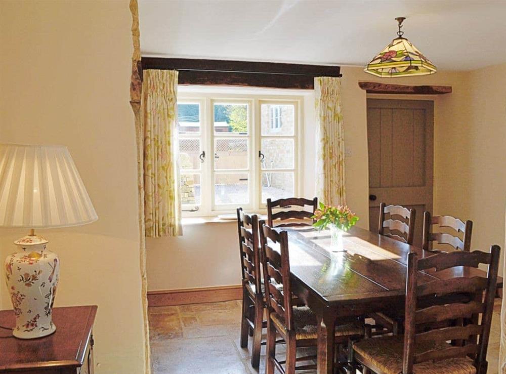 Dining room at Lantern Cottage in Longborough, Gloucestershire