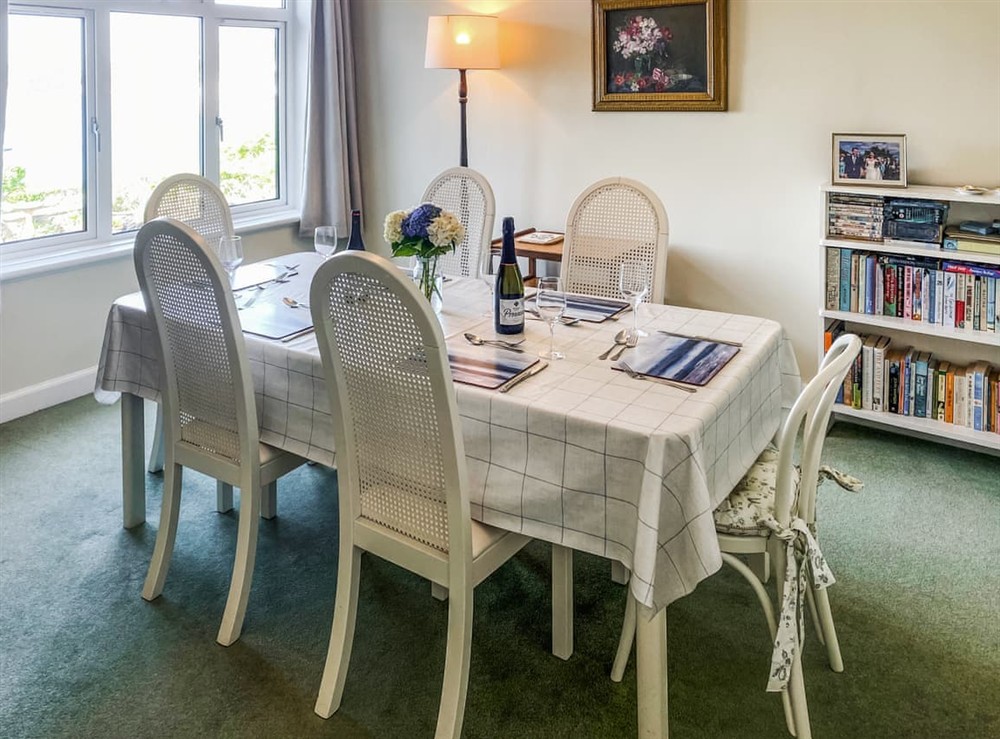 Dining Area at Lantreath in St Mawes, Cornwall