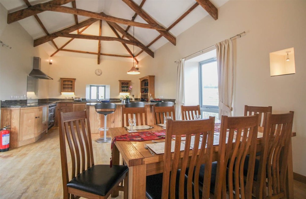 Dining Area at Lanxton Barn in Launceston, Cornwall