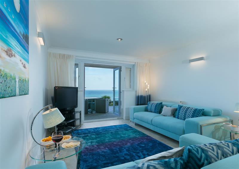 The living room at Lapis, Carbis Bay