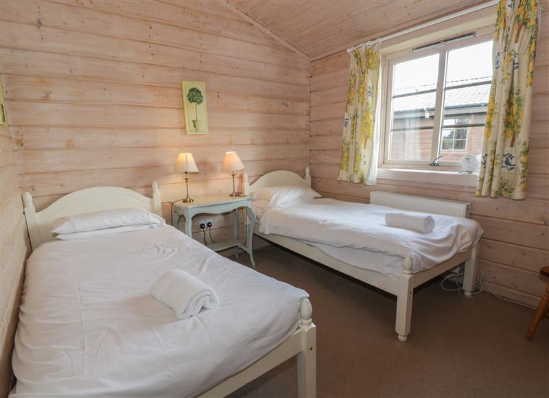 One of the 2 bedrooms at Lapwing Lodge, Kirkbean near Southerness