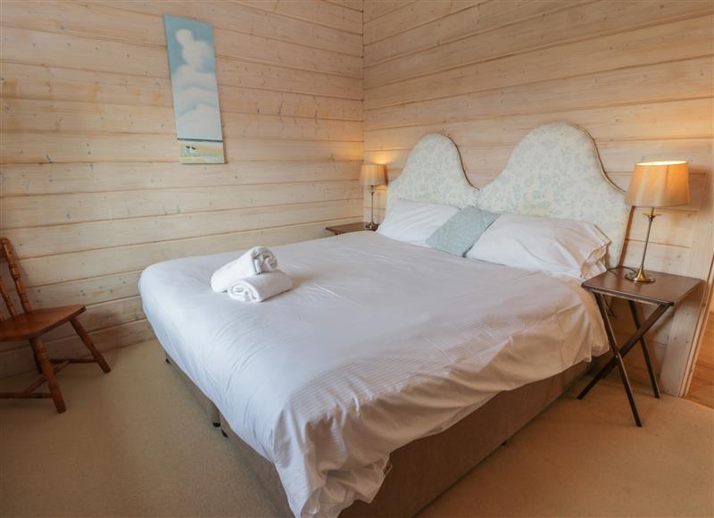 One of the bedrooms at Lapwing Lodge, Kirkbean near Southerness