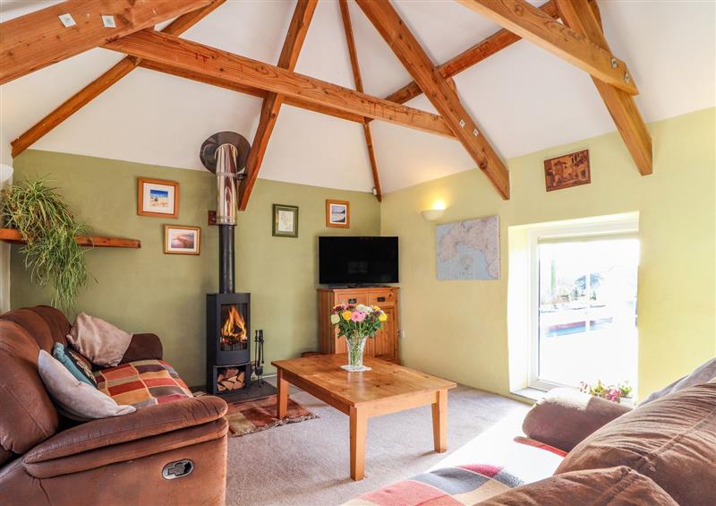 This is the living room at Larch Barn, Trenear near Helston