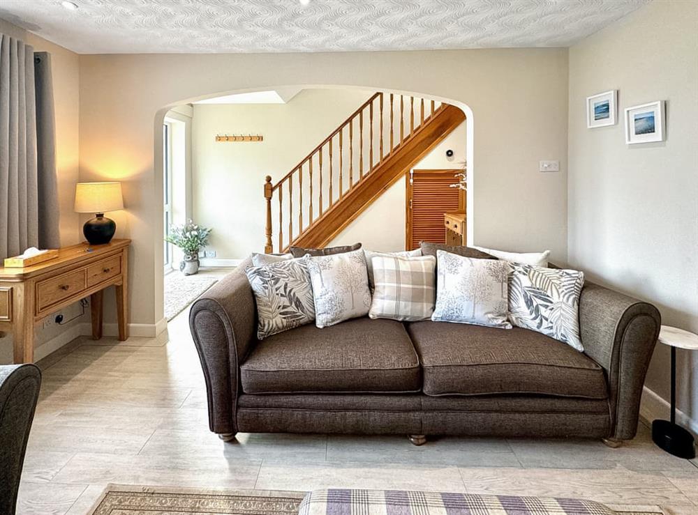 Living area at Larch Cottage in Barrow-in-Furness, Cumbria