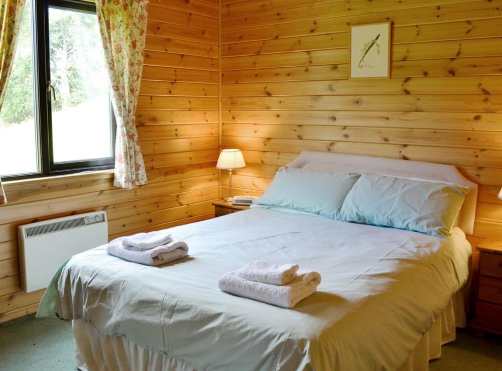 Double bedroom at Larch Cottage in Blairgowrie, Perthshire