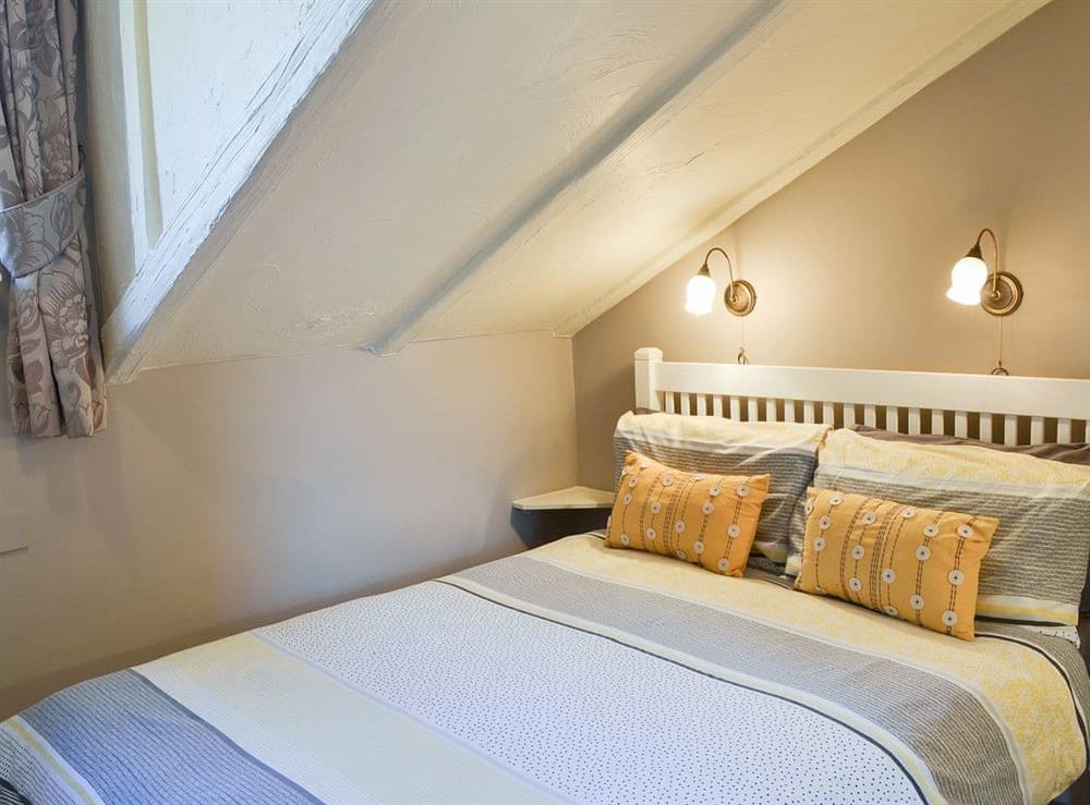 Welcoming double bedded room at Larch Cottage in Dunstan, near Alnwick, Northumberland