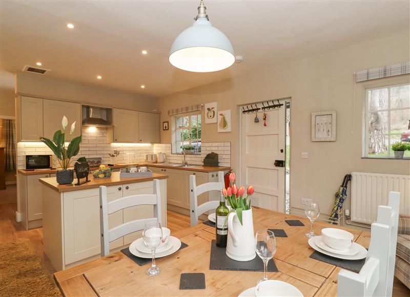 This is the kitchen at Larch Cottage, Hawkshead