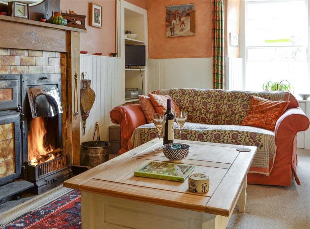 Charming living room at Larch Cottage in Kirkmichael, near Pitlochry, Perthshire