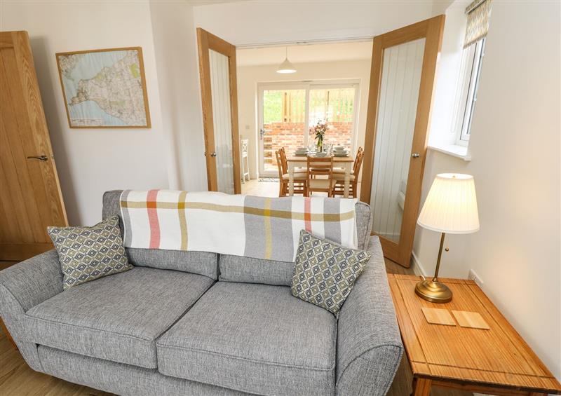 Enjoy the living room at Larch Lodge, Totland