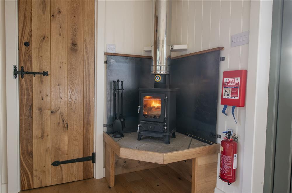 Enjoy cooler evenings in front of the wood burning stove