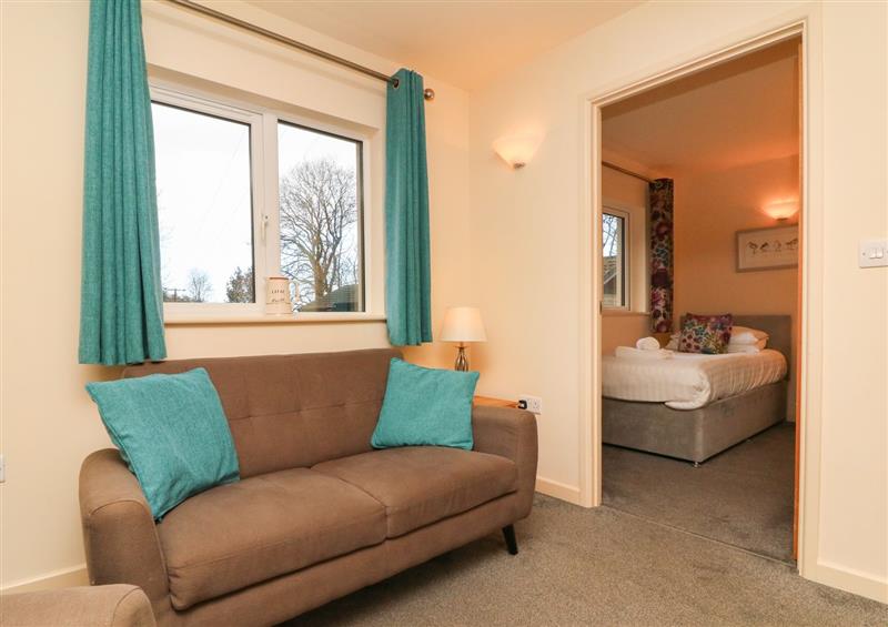 Relax in the living area at Larchwood Lodge, Combe Martin