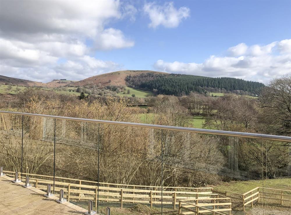 View at Larchwood Lodge in Stanner, near Kington, Powys