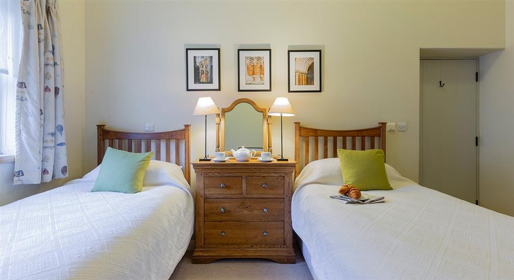 The twin bedroom at Lark in Ripon, North Yorkshire