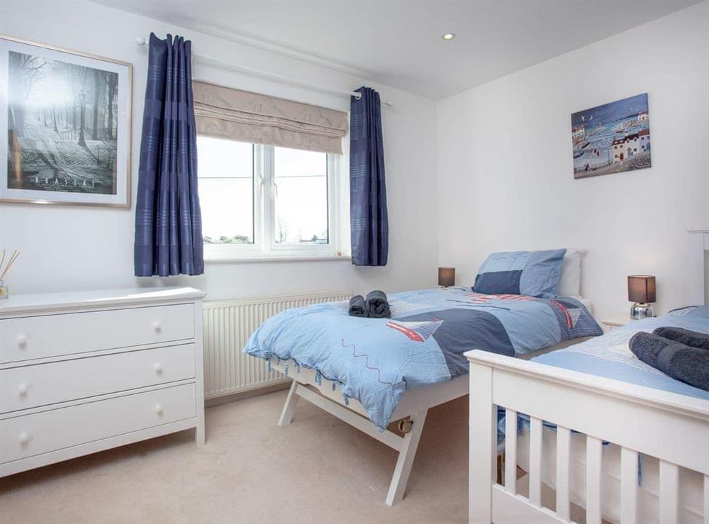 Twin bedroom at Lark Rise in Northam, near Westward Ho!, Devon