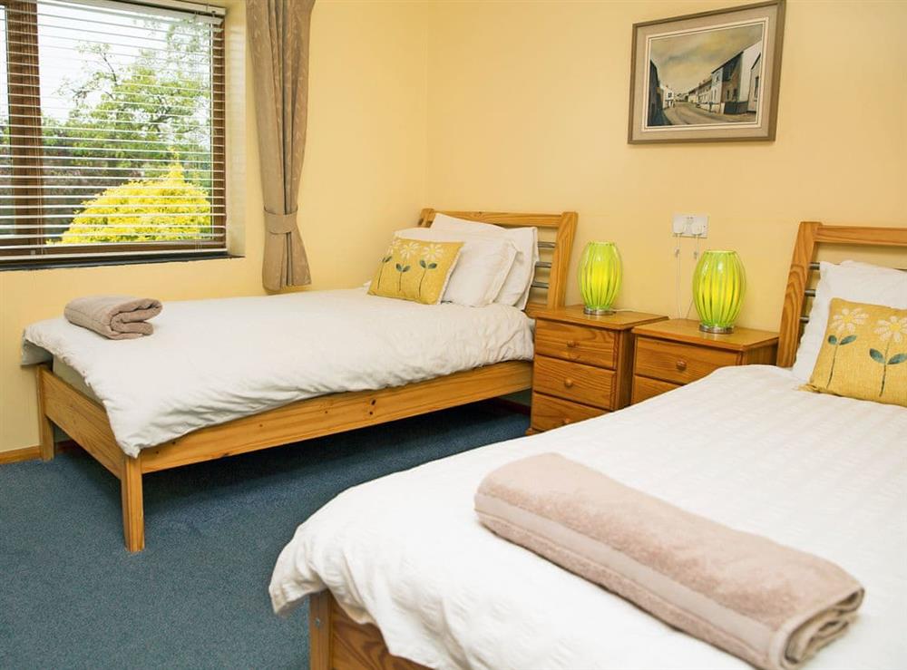 Comfortable twin bedroom at Lark Rise in Old Newton, Nr Stowmarket, Suffolk., Great Britain