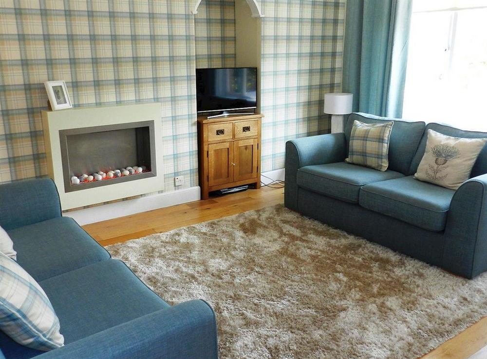 Living room at Larkfield in Lamlash, Isle of Arran, Scotland